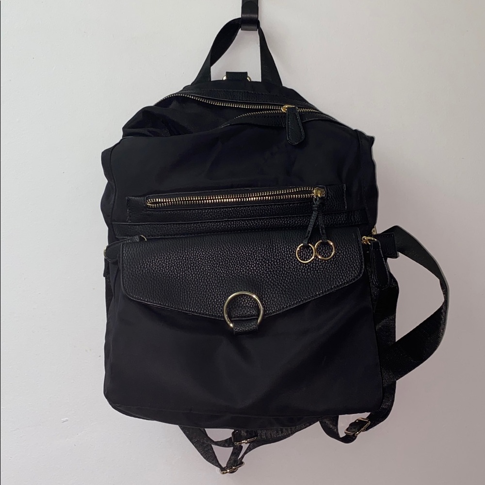 Elegant Black Convertible Bag (Backpack/ Crossbody/ Shoulder Bag/ Fanny)